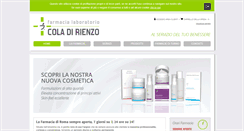 Desktop Screenshot of farmaciacoladirienzo.com