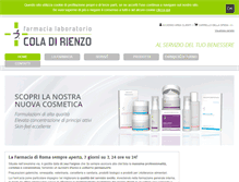 Tablet Screenshot of farmaciacoladirienzo.com